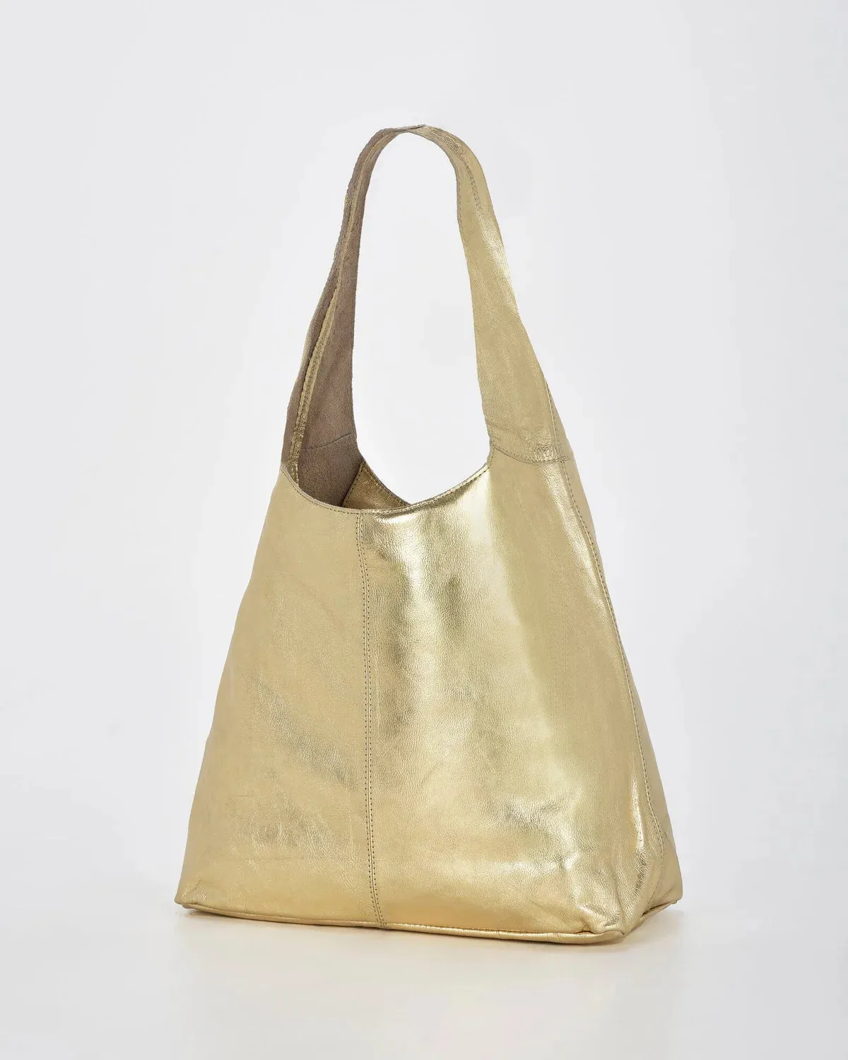 Lynx Metallic Hobo With Pouch