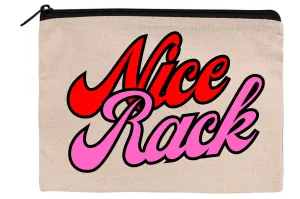 Mahjong Zippered Canvas Pouches