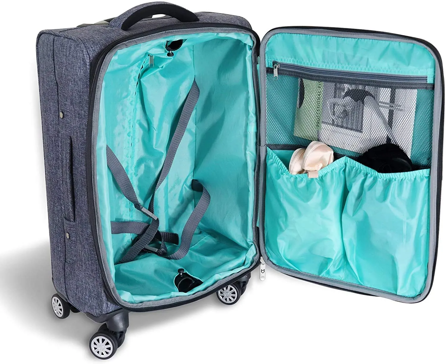 Mavii Costume Rack Carry-On Luggage with Spinner Wheels
