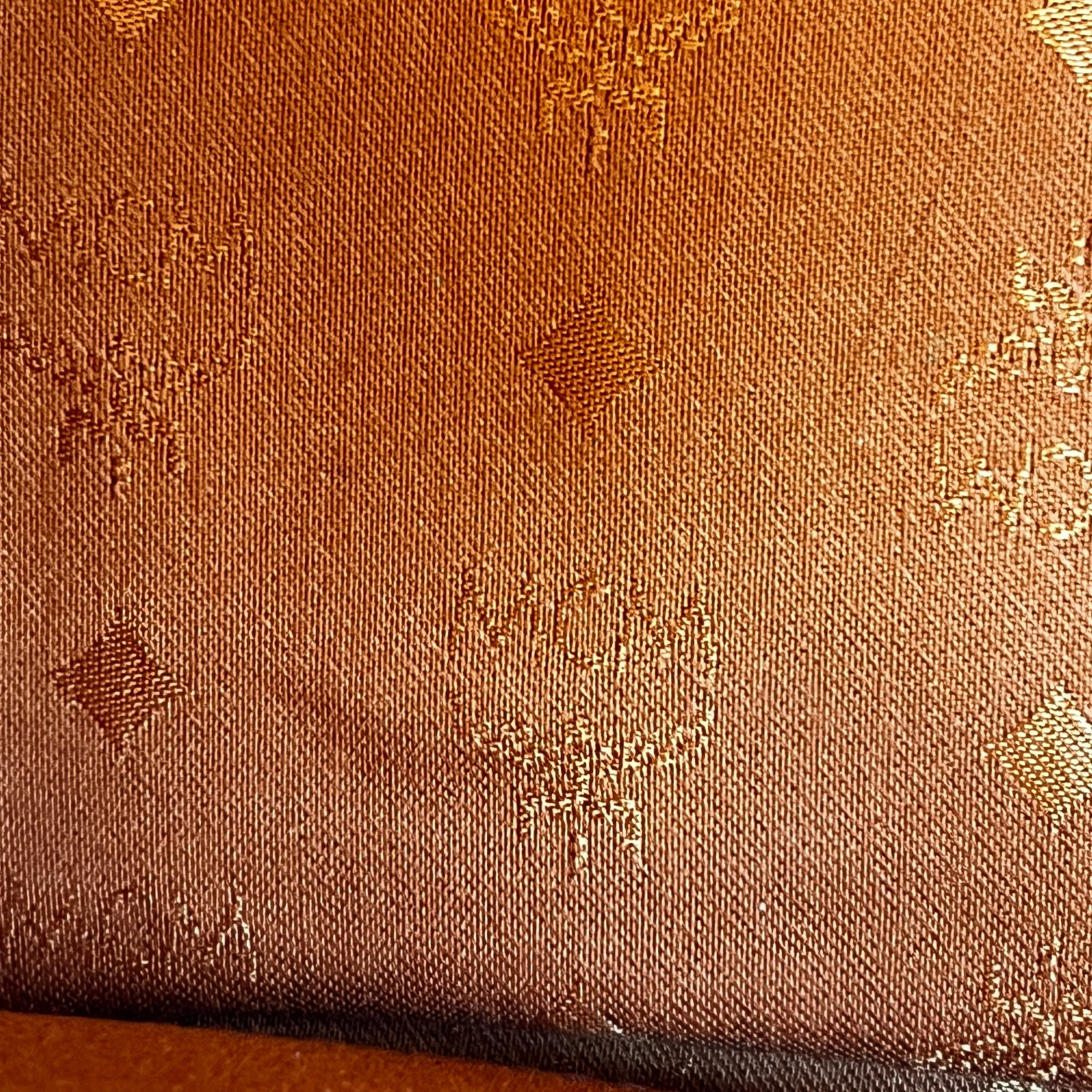 MCM Cognac Visetos Canvas Two Way Satchel