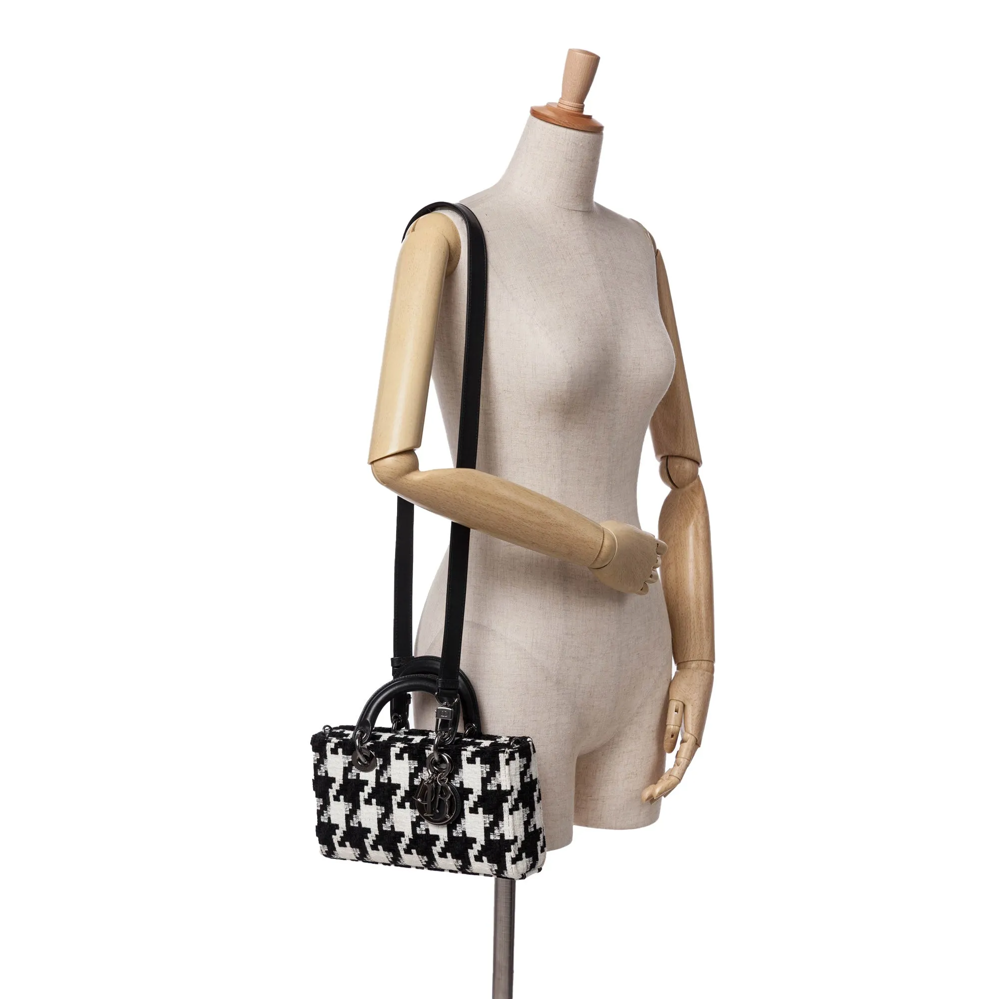Medium Canvas Macro Houndstooth Lady D Joy