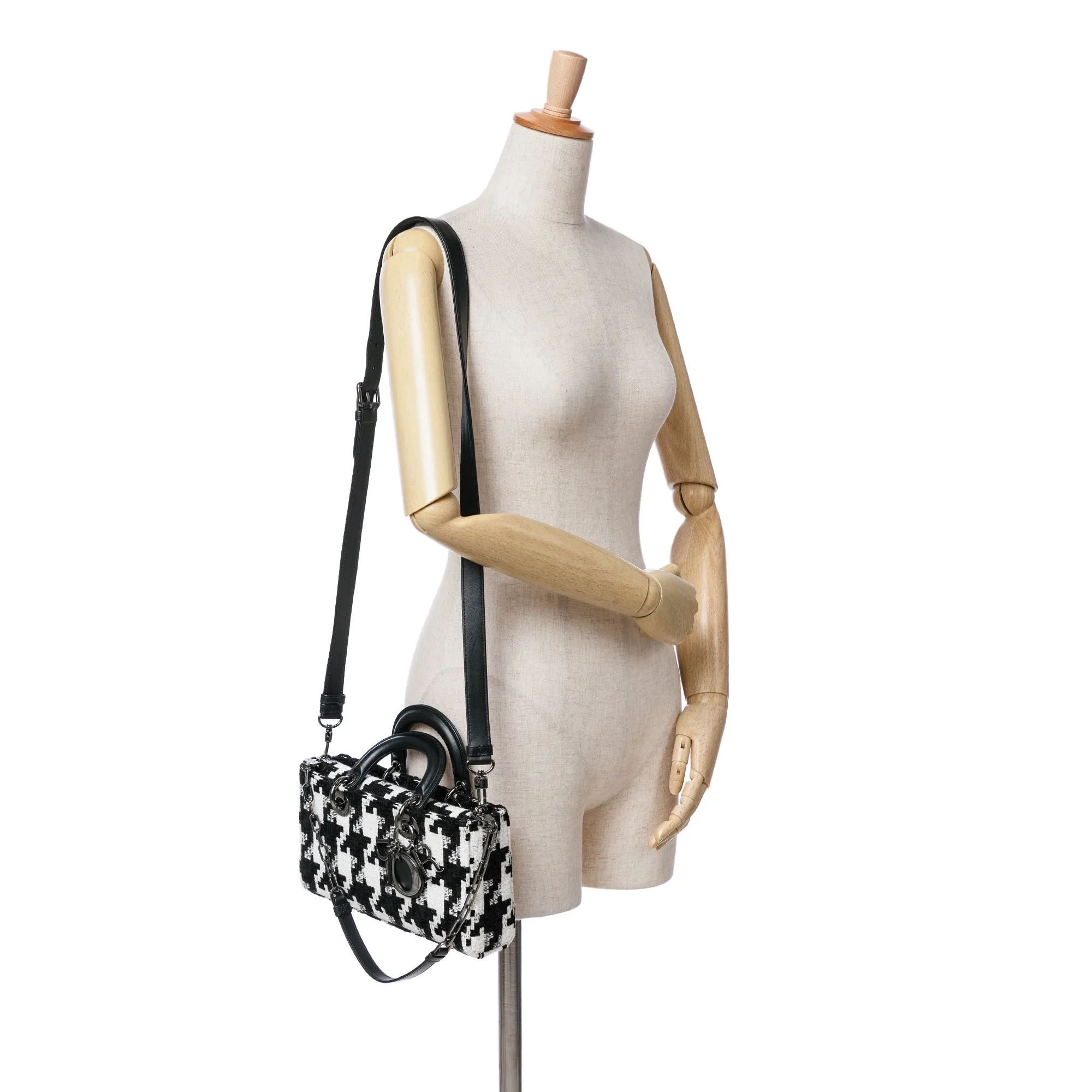 Medium Canvas Macro Houndstooth Lady D Joy
