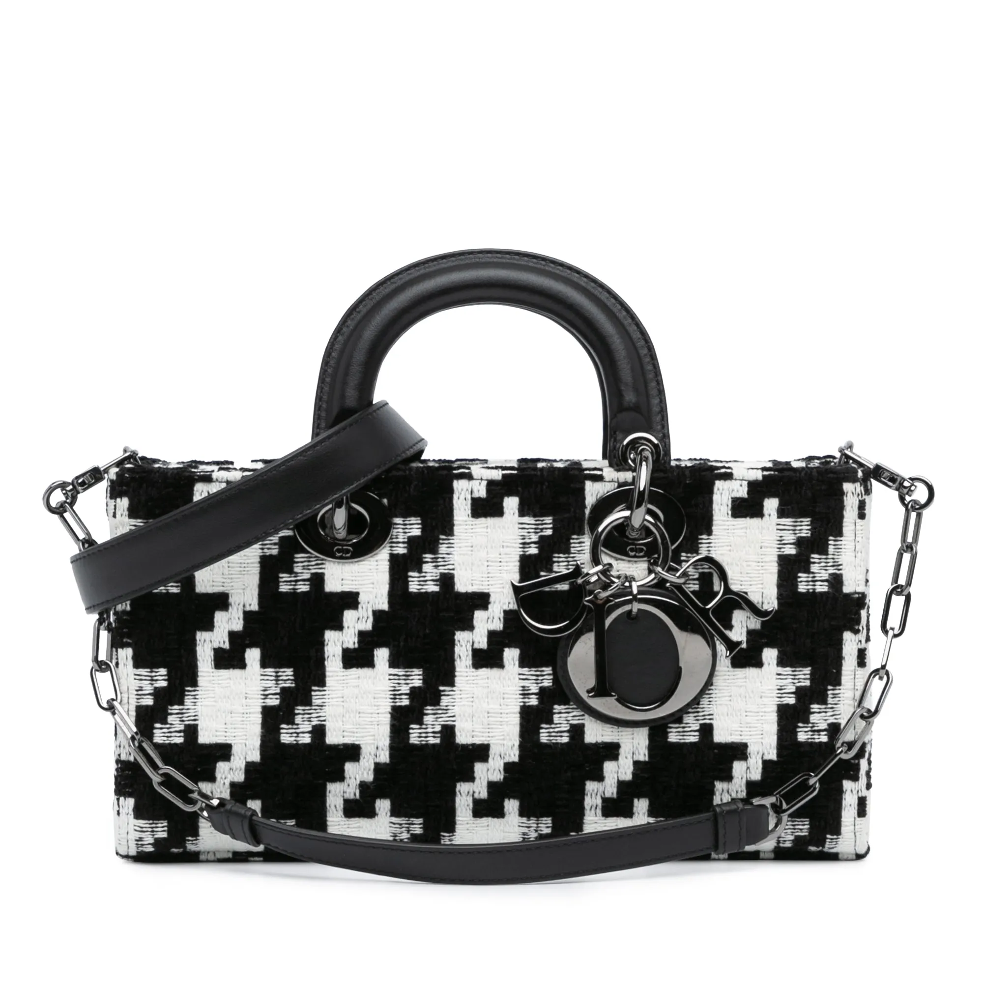 Medium Canvas Macro Houndstooth Lady D Joy