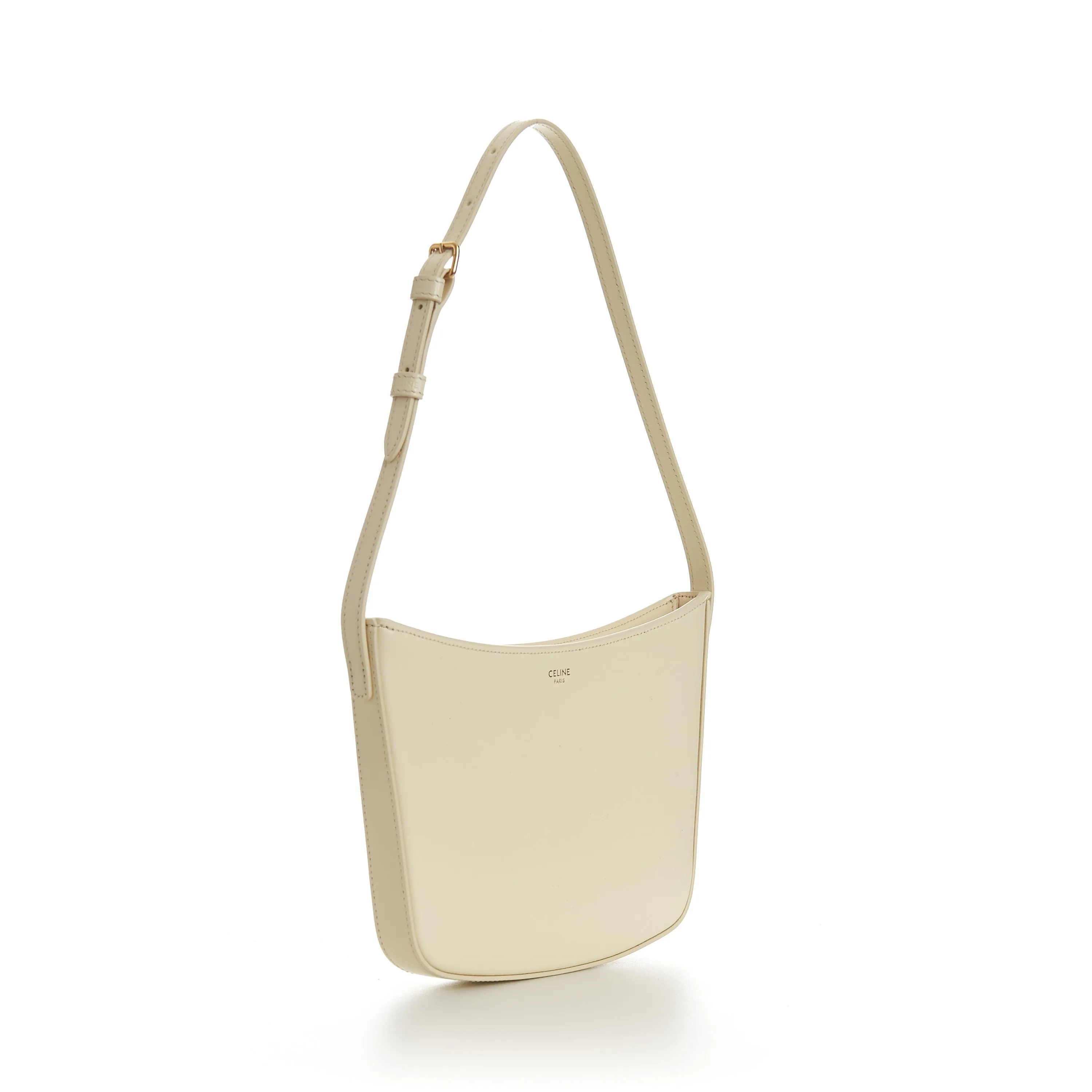 Medium Celine Croque Bag Sunlight Yellow - Shiny Calfskin