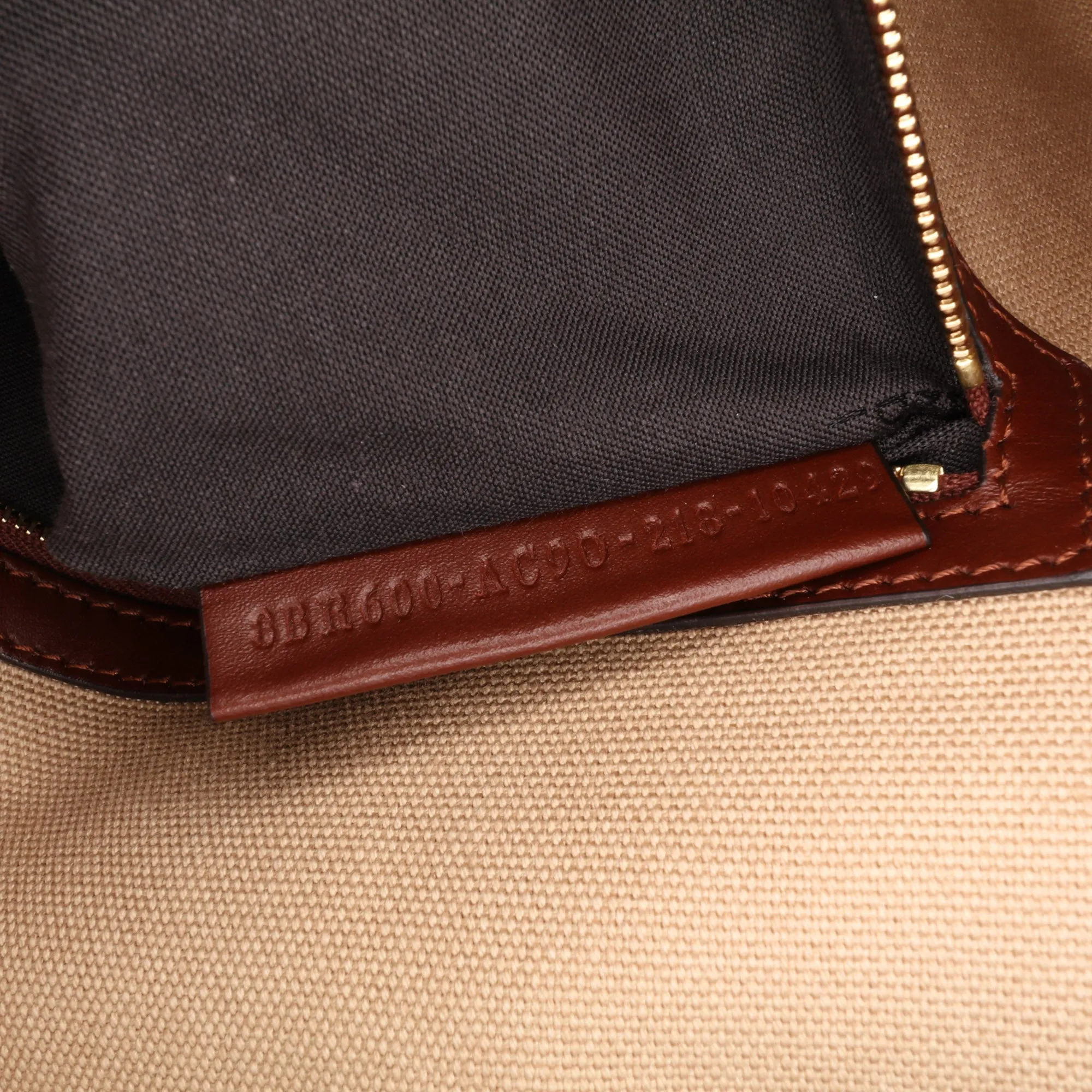 Medium Embroidered Canvas Baguette Satchel