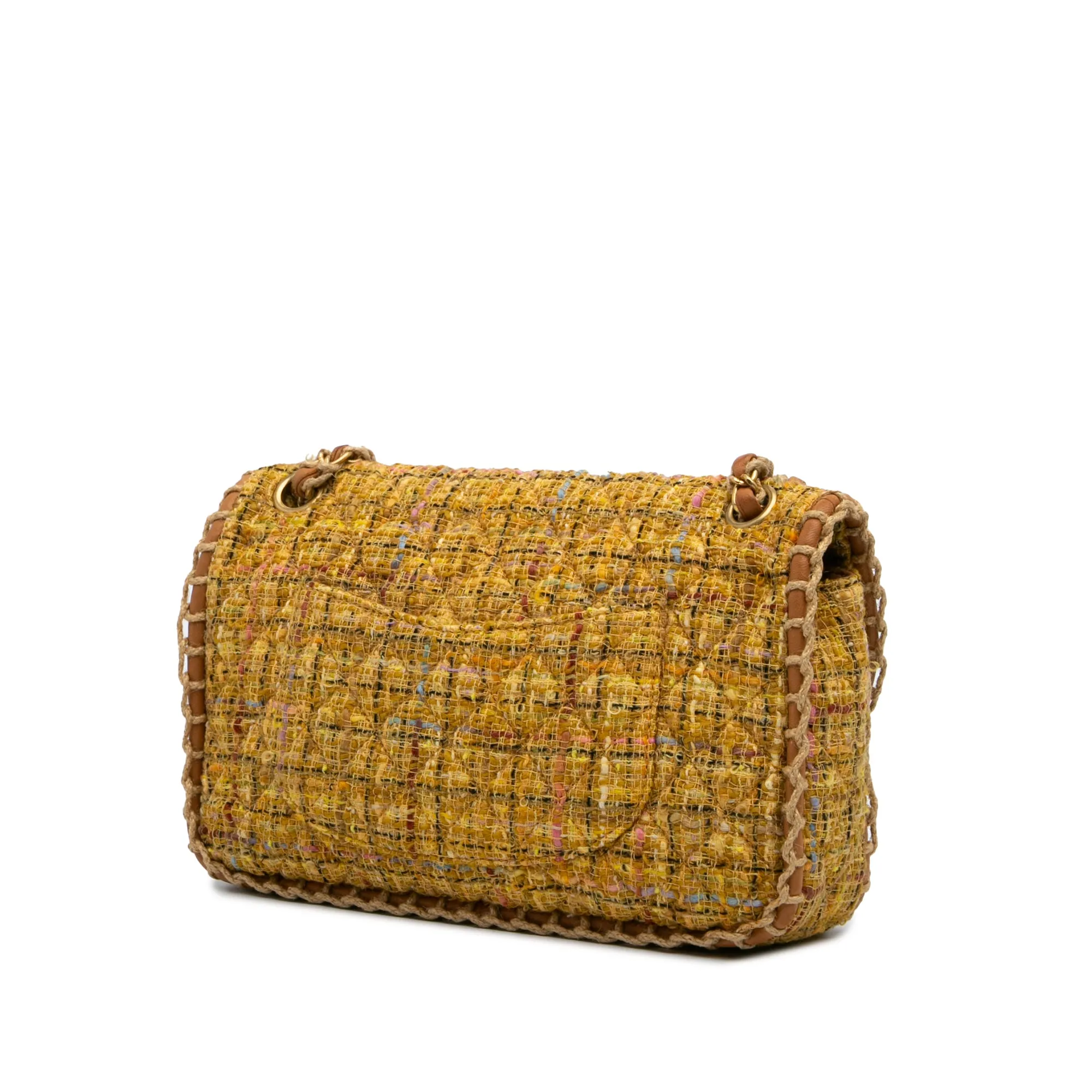 Medium Quilted Tweed St Tropez Flap