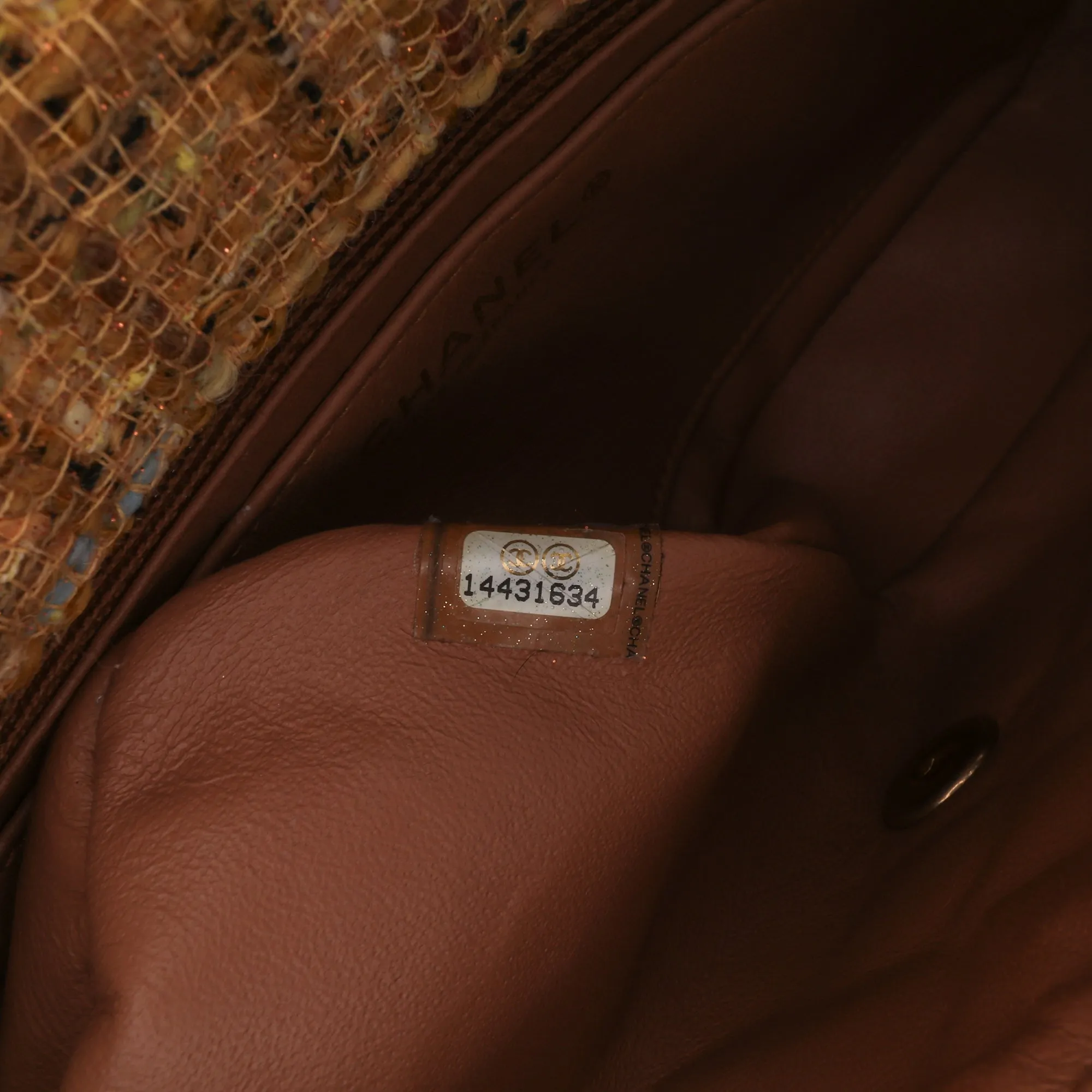 Medium Quilted Tweed St Tropez Flap