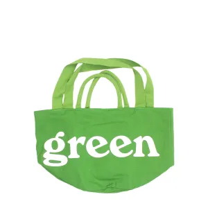 Medium Round Tote / Grow Bag - Green