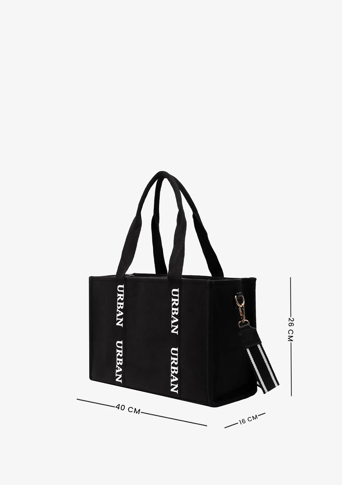MEDIUM URBAN TOTE BLACK