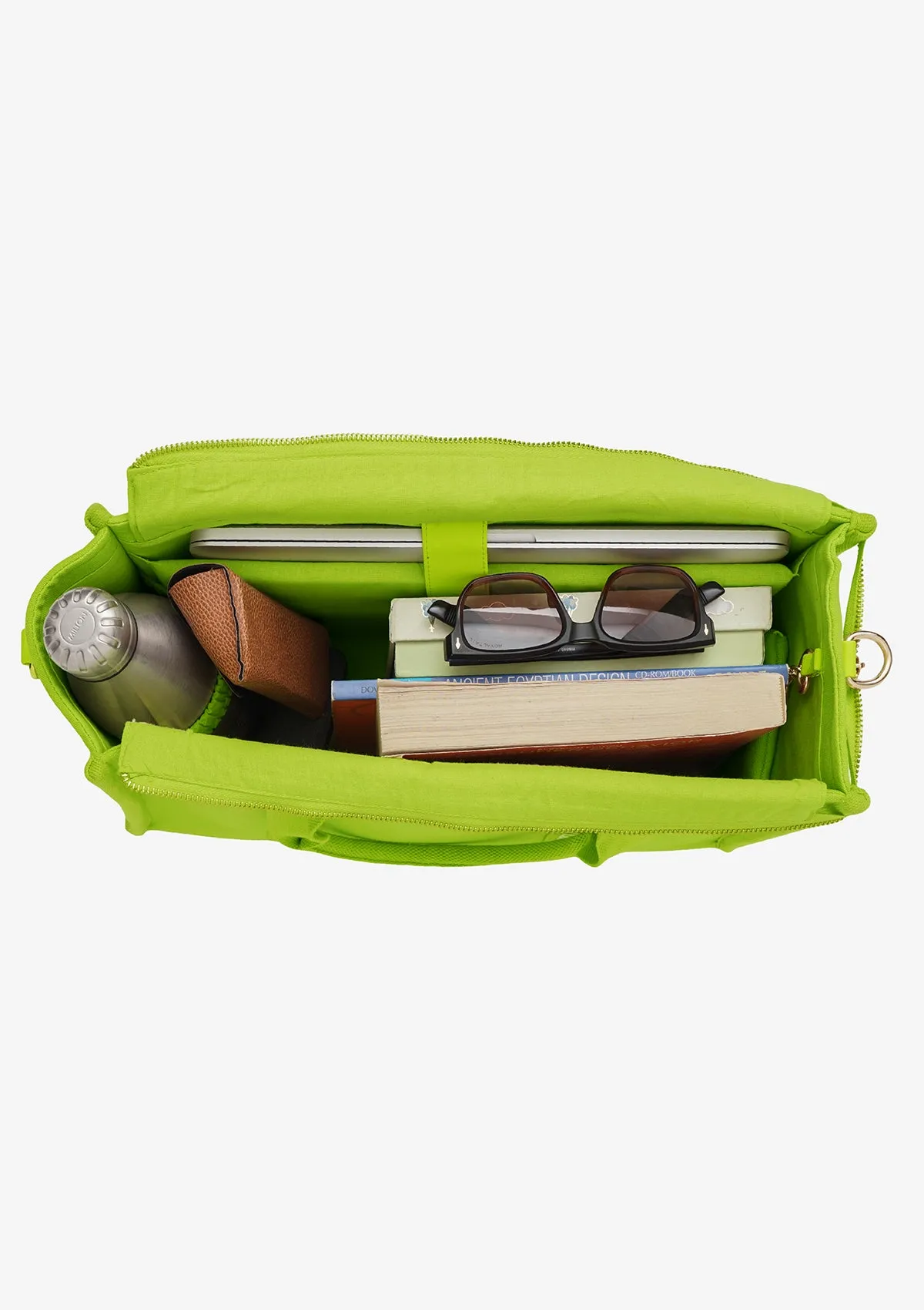 MEDIUM URBAN TOTE LIME GREEN