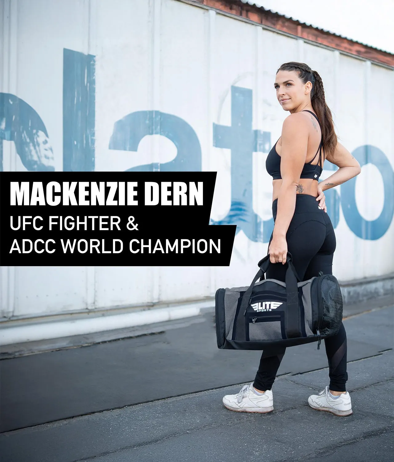 Mesh Gray Large Boxing Gear Gym Bag