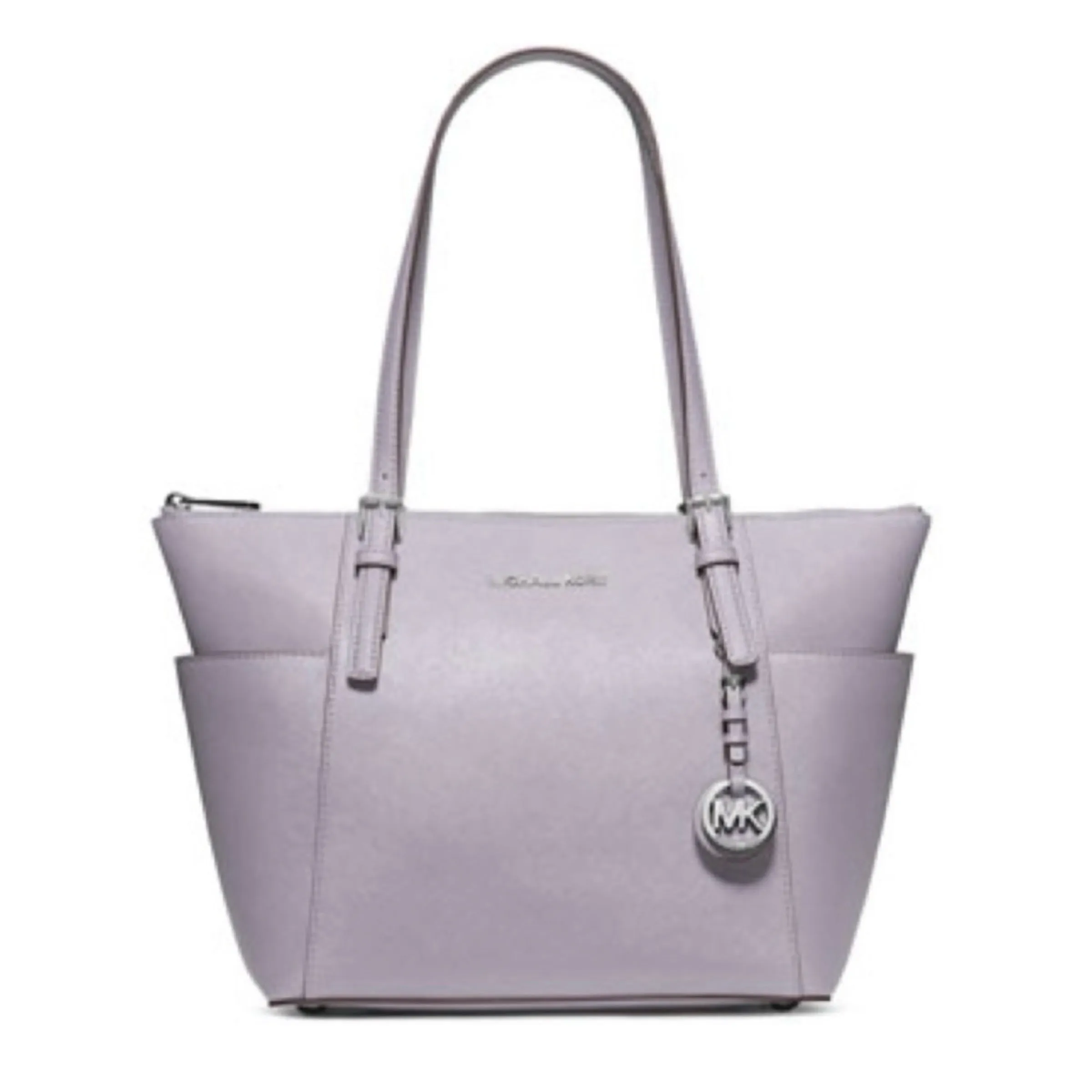 MICHAEL KORS Jet Set Top-Zip Saffiano Tote Shoulder Bag Lilac