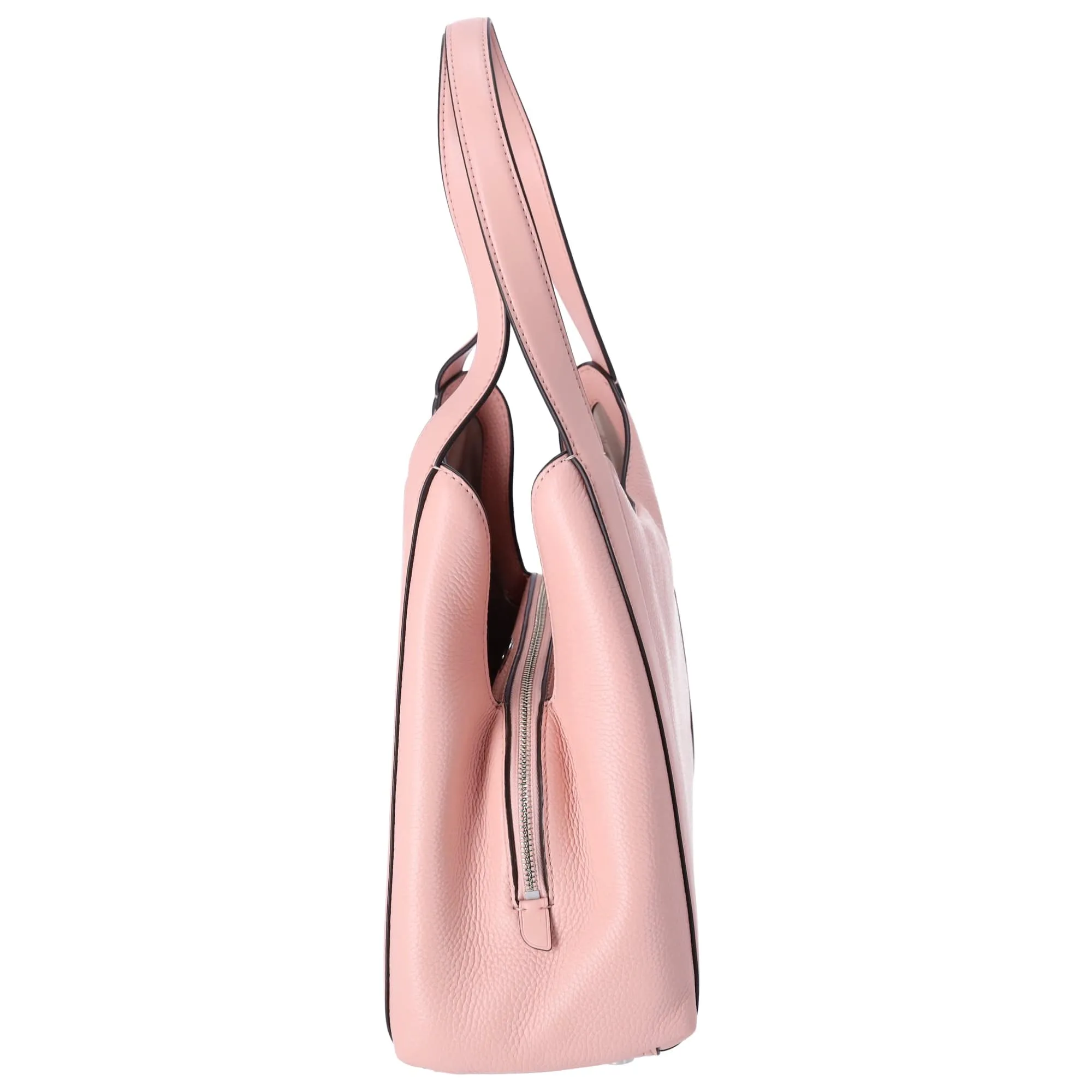 Michael Kors Rosemary Large Hobo Shoulder Bag Tote Pink Pebbled Leather