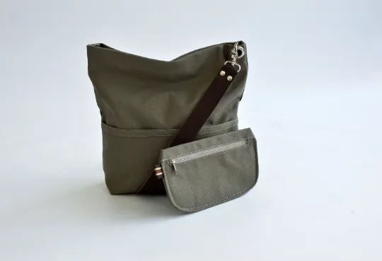 Mila 201 Olive Green | Hobo Tote Bag