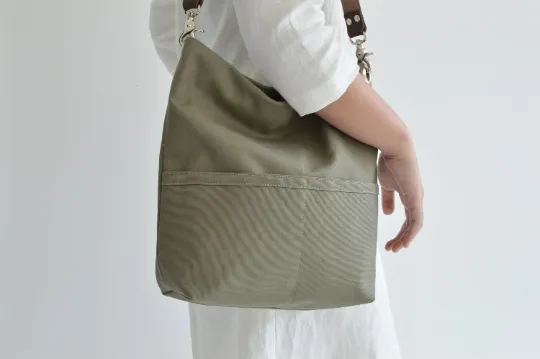 Mila 201 Olive Green | Hobo Tote Bag