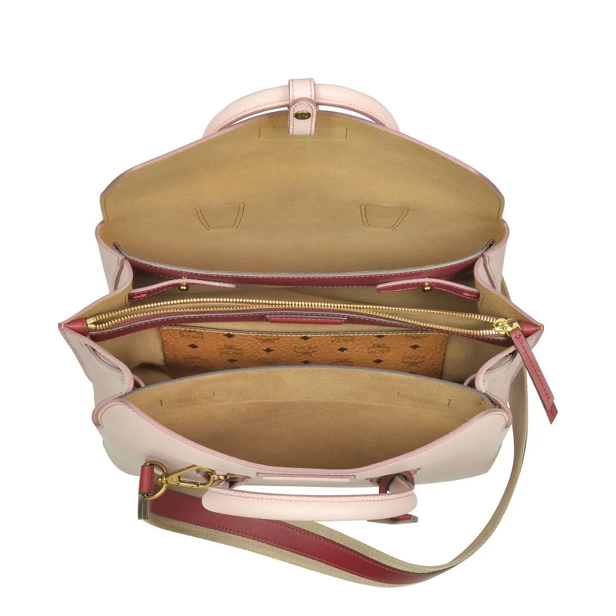 Milla Medium Leather Pale Mauve Tote Bag