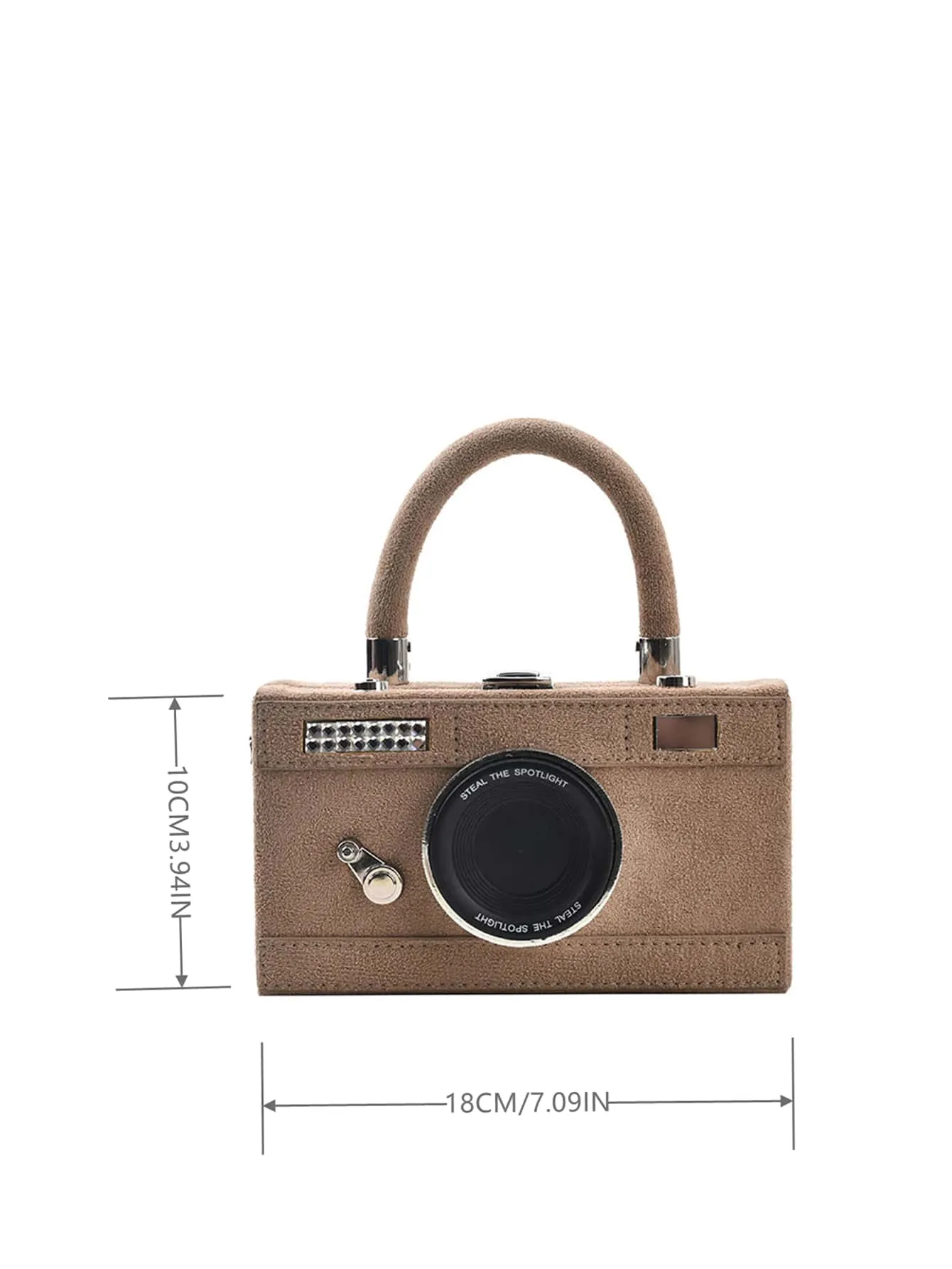 Mini Camera Design Box Bag - Khaki- FD ⚡