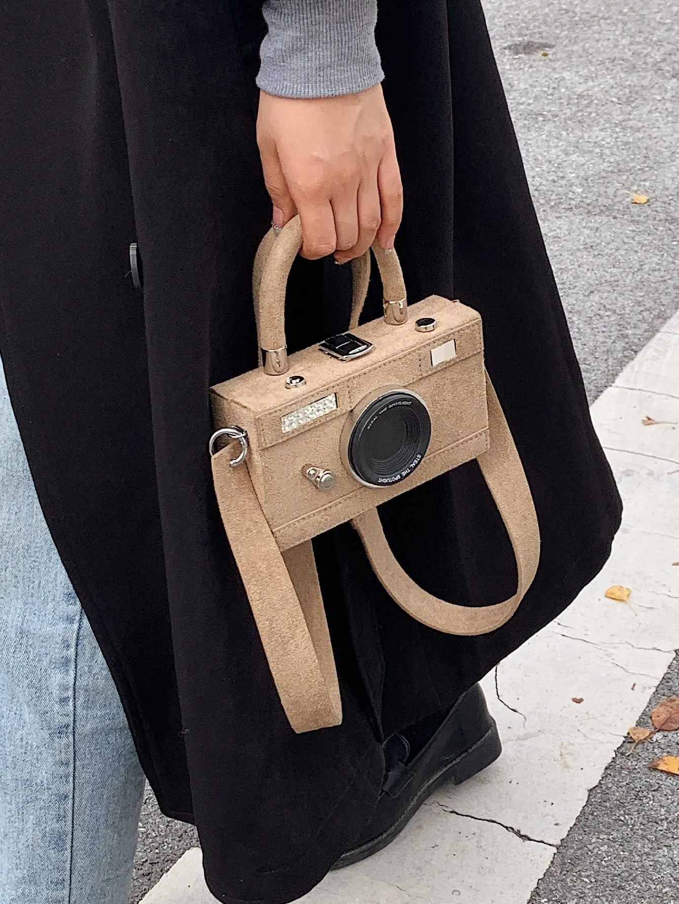 Mini Camera Design Box Bag - Khaki- FD ⚡