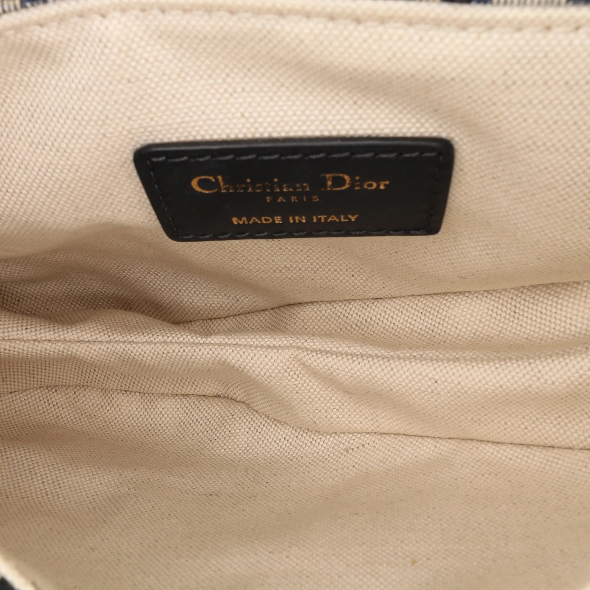 Mini Oblique Canvas Saddle Bag