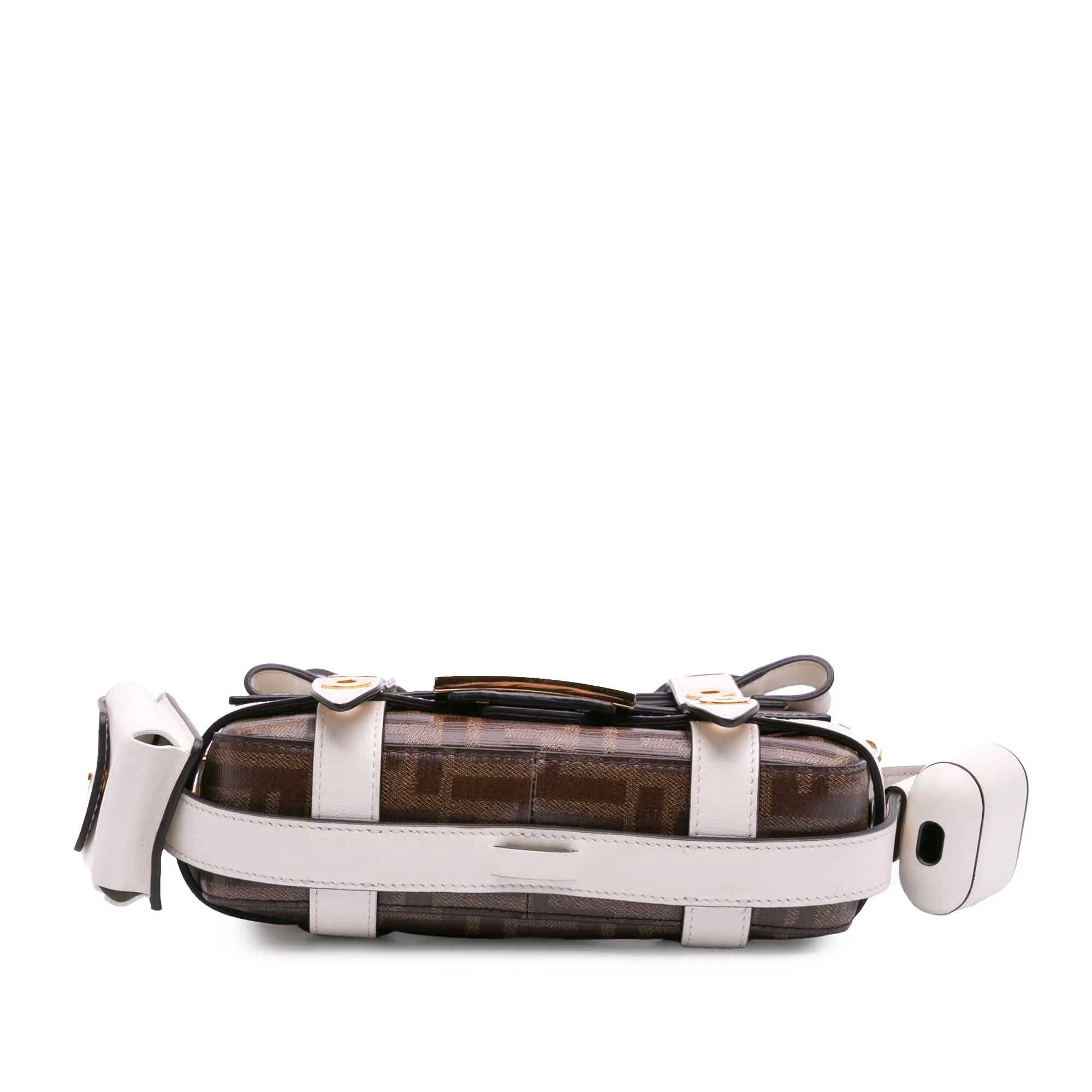 Mini Zucca Glazed Fabric Cage Baguette Satchel