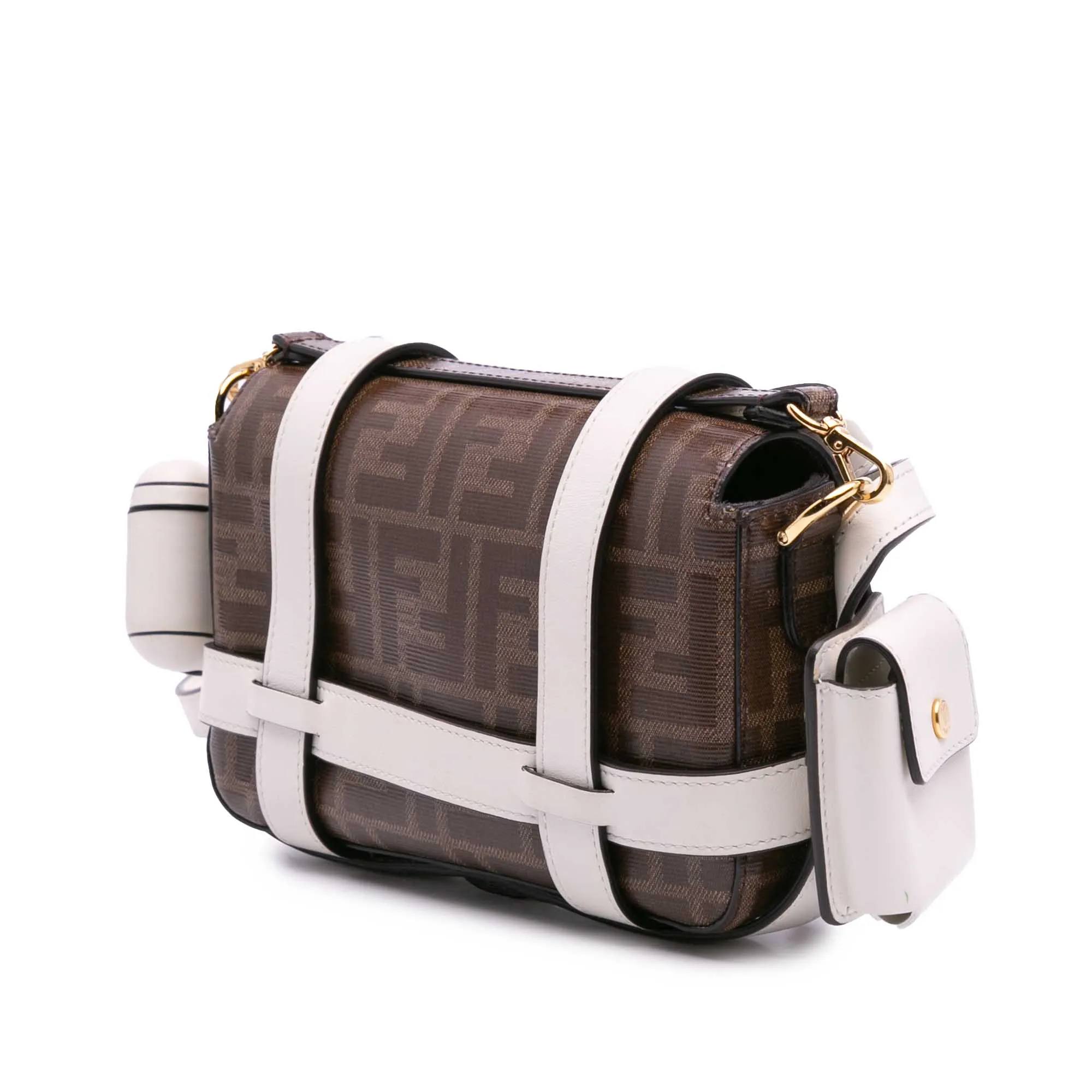 Mini Zucca Glazed Fabric Cage Baguette Satchel