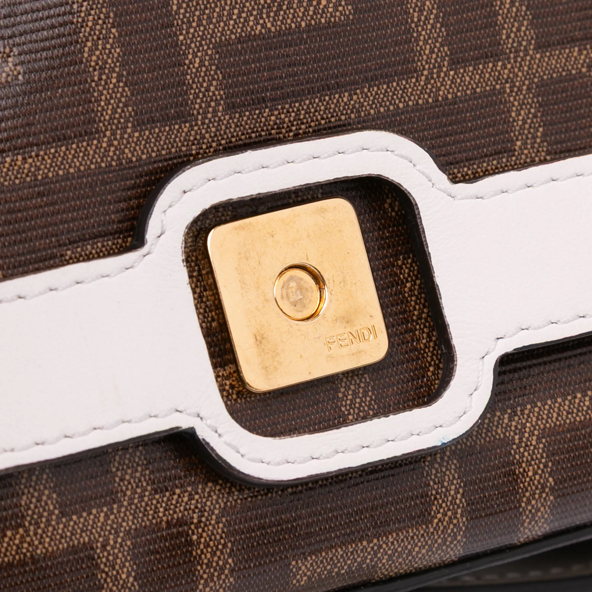 Mini Zucca Glazed Fabric Cage Baguette Satchel