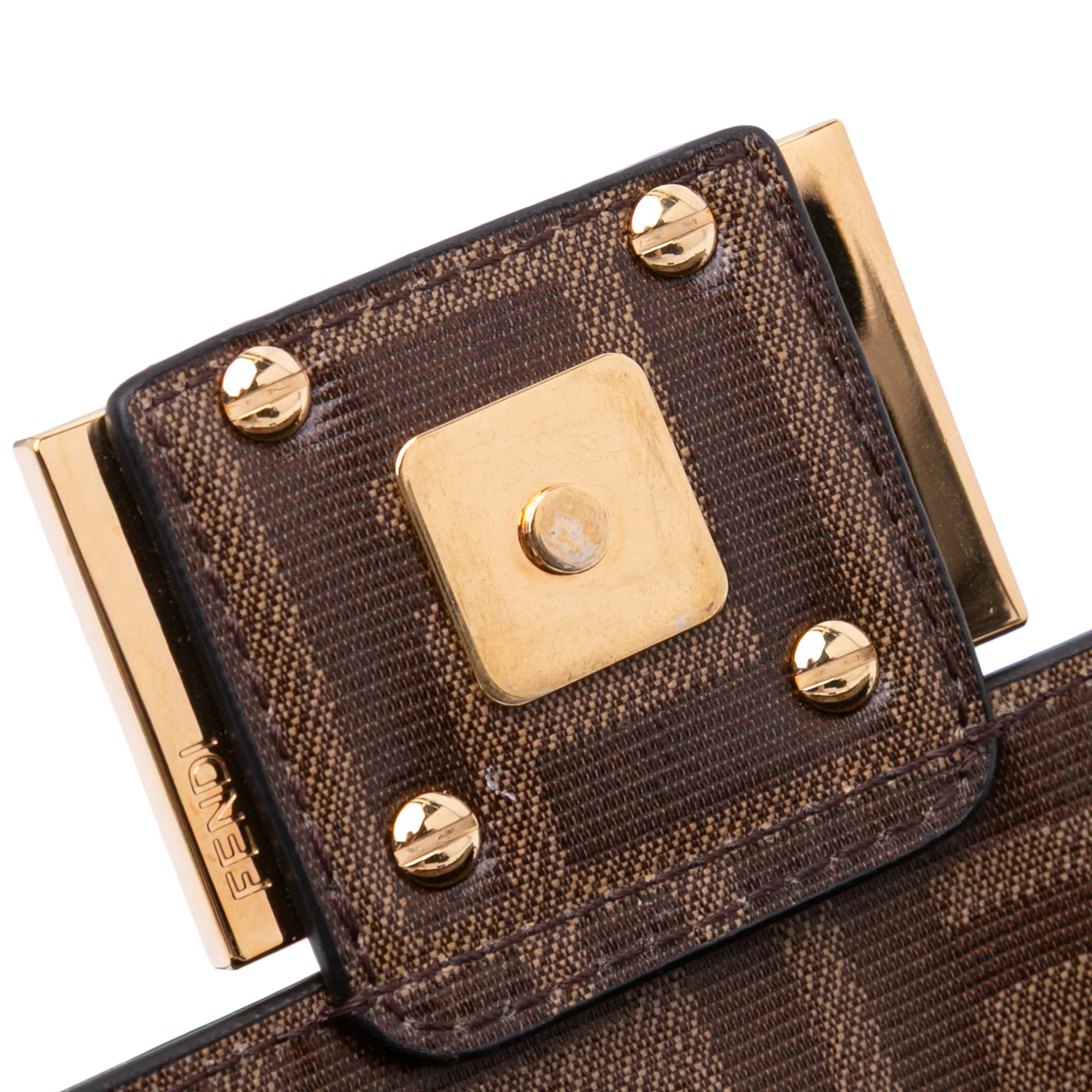 Mini Zucca Glazed Fabric Cage Baguette Satchel