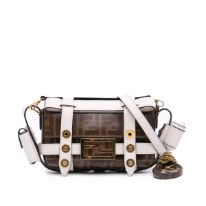 Mini Zucca Glazed Fabric Cage Baguette Satchel