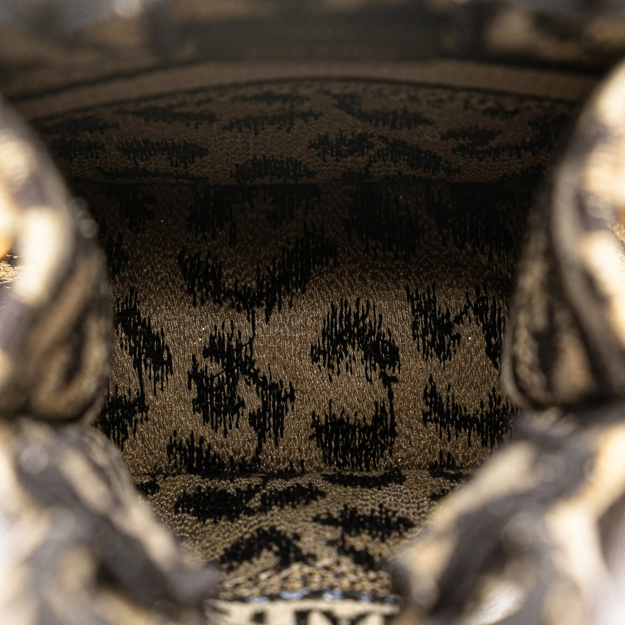 Mizza Mini Embroidered Canvas Leopard Vertical Book Tote