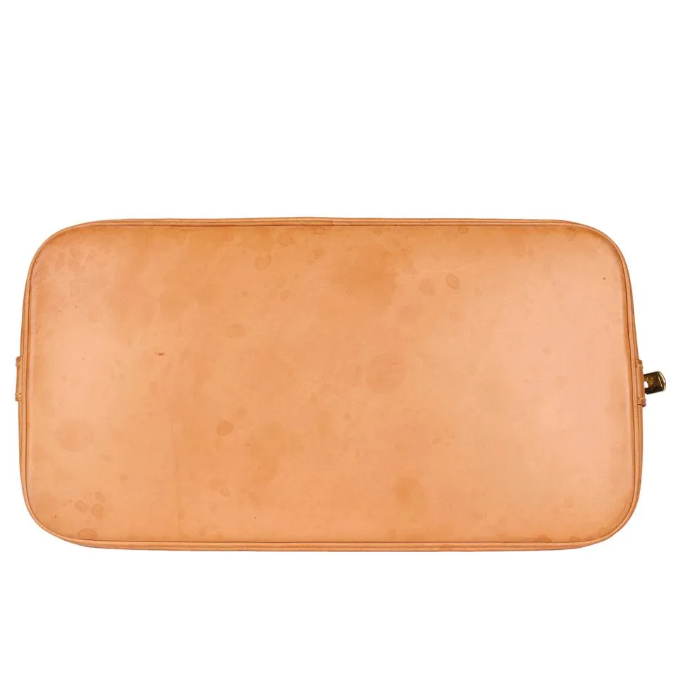 Monogram Alma Canvas Leather Satchel