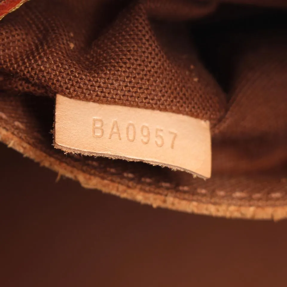 Monogram Alma Canvas Leather Satchel
