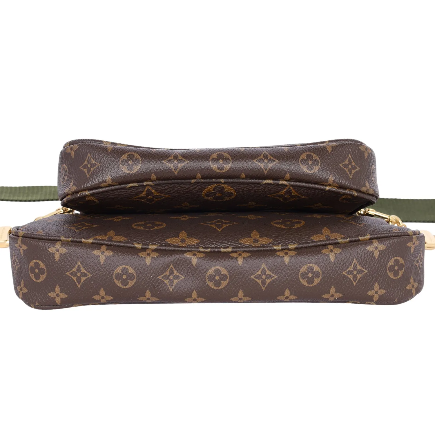 Monogram Canvas Multi Pochette Accessories Cross Body Bag Khaki
