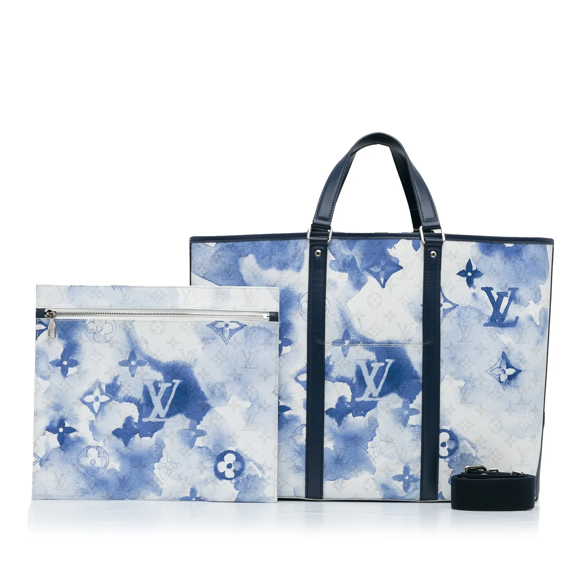 Monogram Watercolor Weekend Tote PM