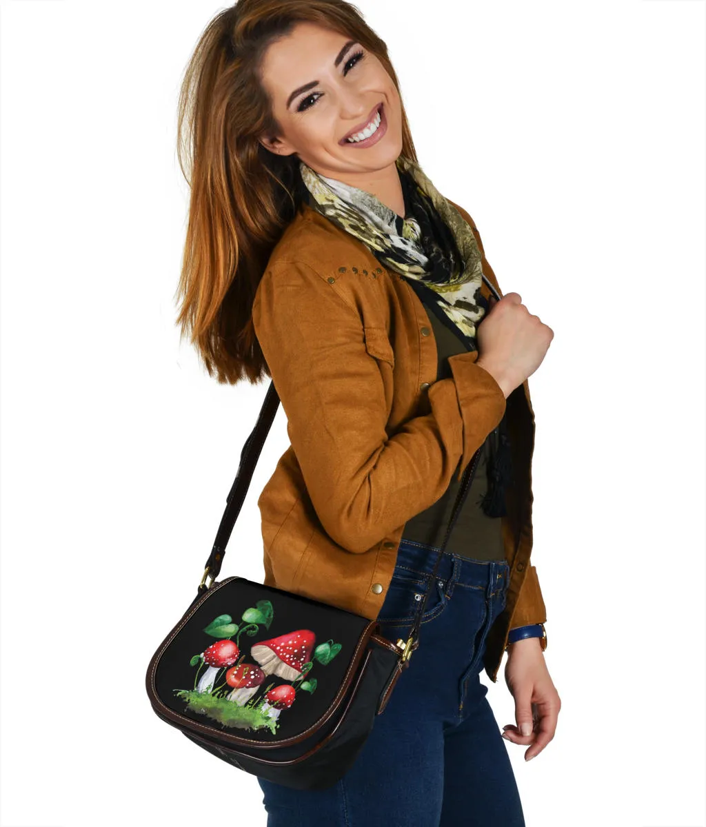Mushroom Saddle Bag Purse Crossbody