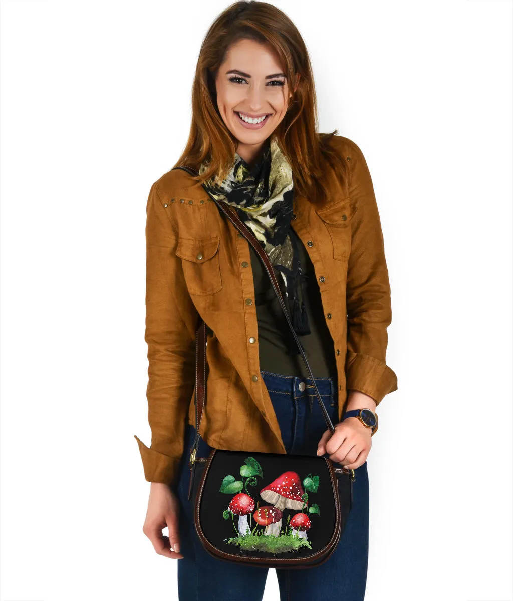 Mushroom Saddle Bag Purse Crossbody