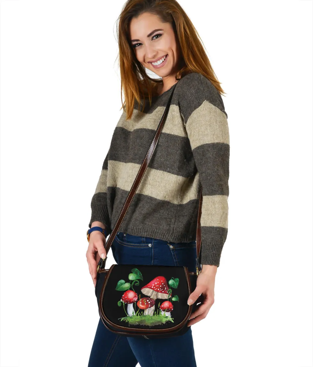 Mushroom Saddle Bag Purse Crossbody