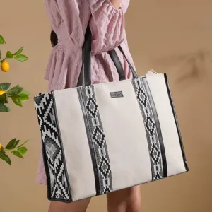 Nahua Canvas Magazine Tote Bag Large 17 X 12 Inch