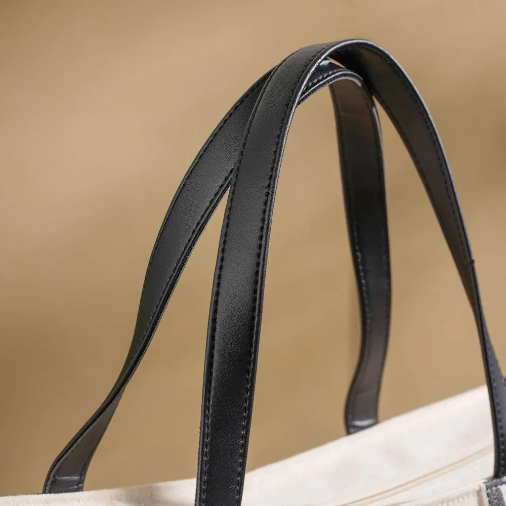 Nahua Canvas Magazine Tote Bag Large 17 X 12 Inch