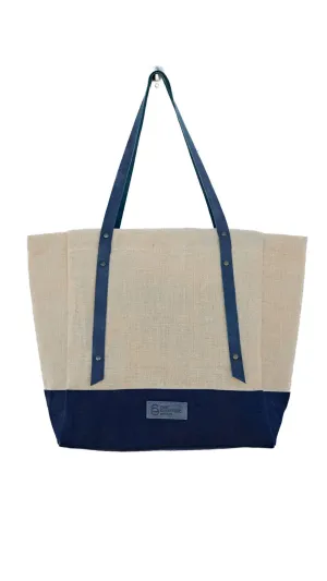 NAVY BLUE PICNIC TOTE