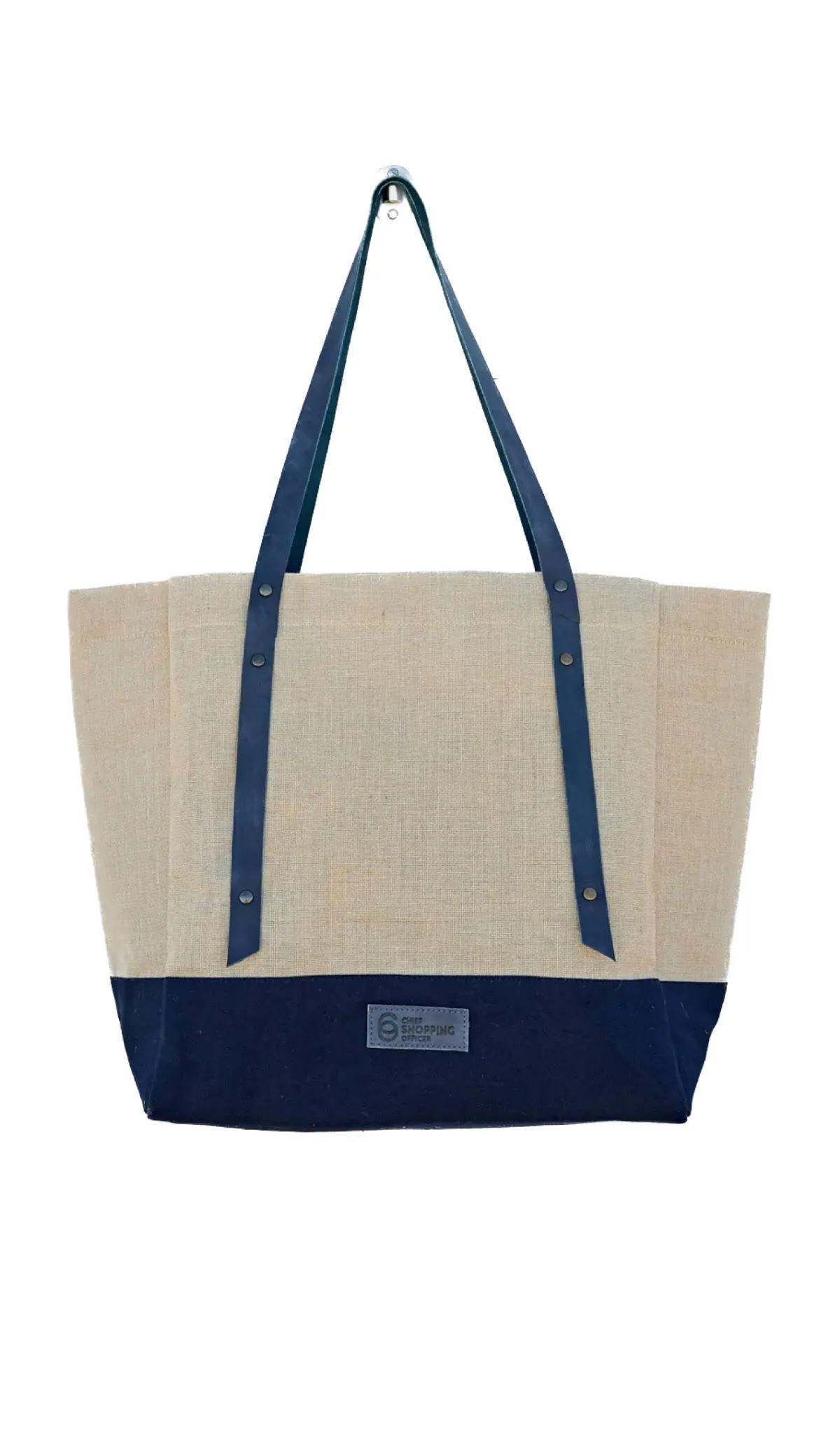 NAVY BLUE PICNIC TOTE