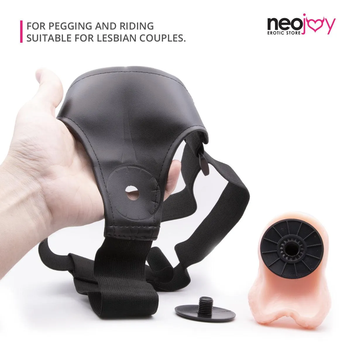 Neojoy - Life-like Harness - Realistic Dildo Strap-On Harness - 16cm - 6.29 inch