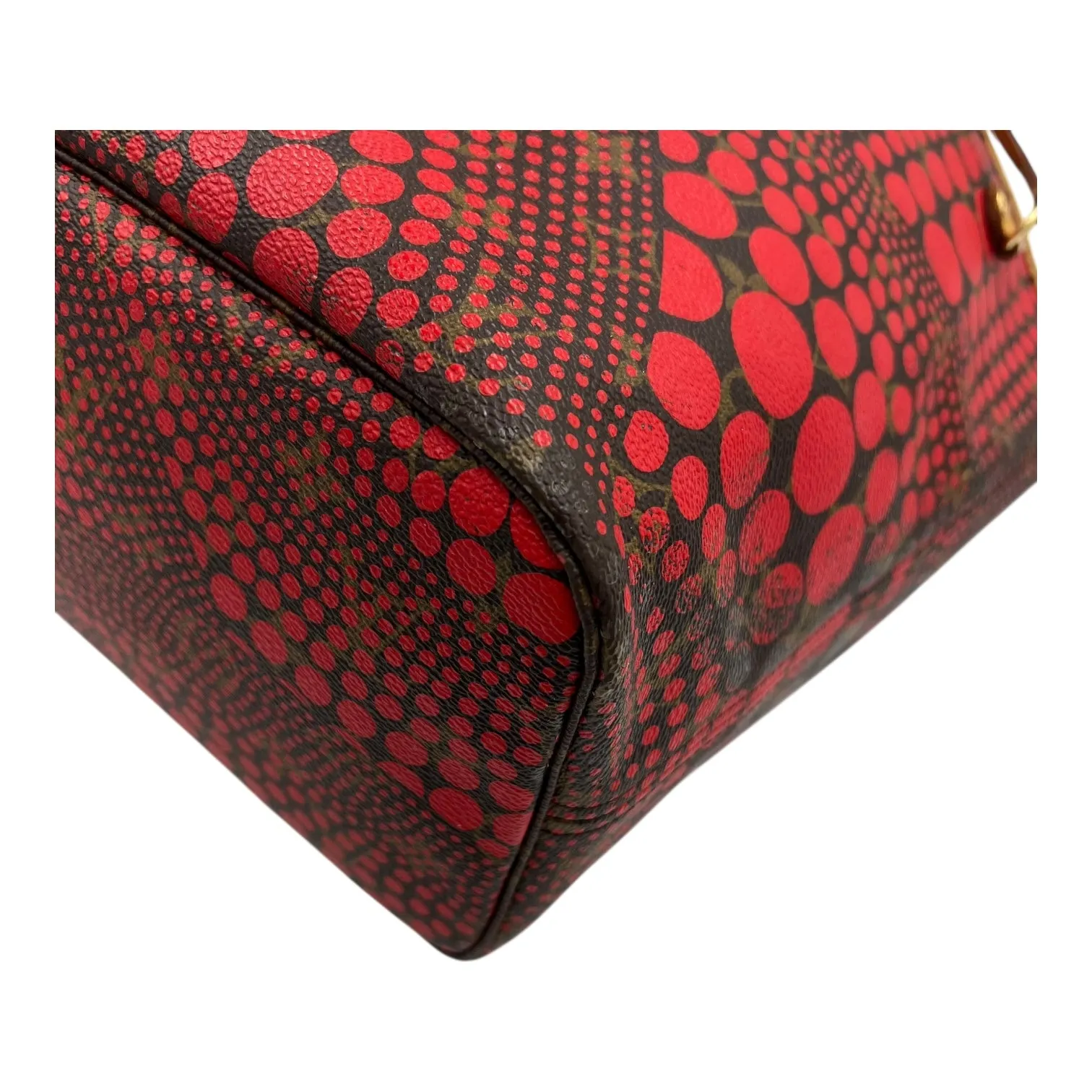Neverfull MM Brown Tote Bag in Monogram Coated Canvas, Gold hardware