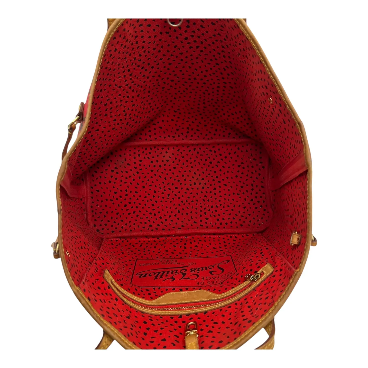 Neverfull MM Brown Tote Bag in Monogram Coated Canvas, Gold hardware