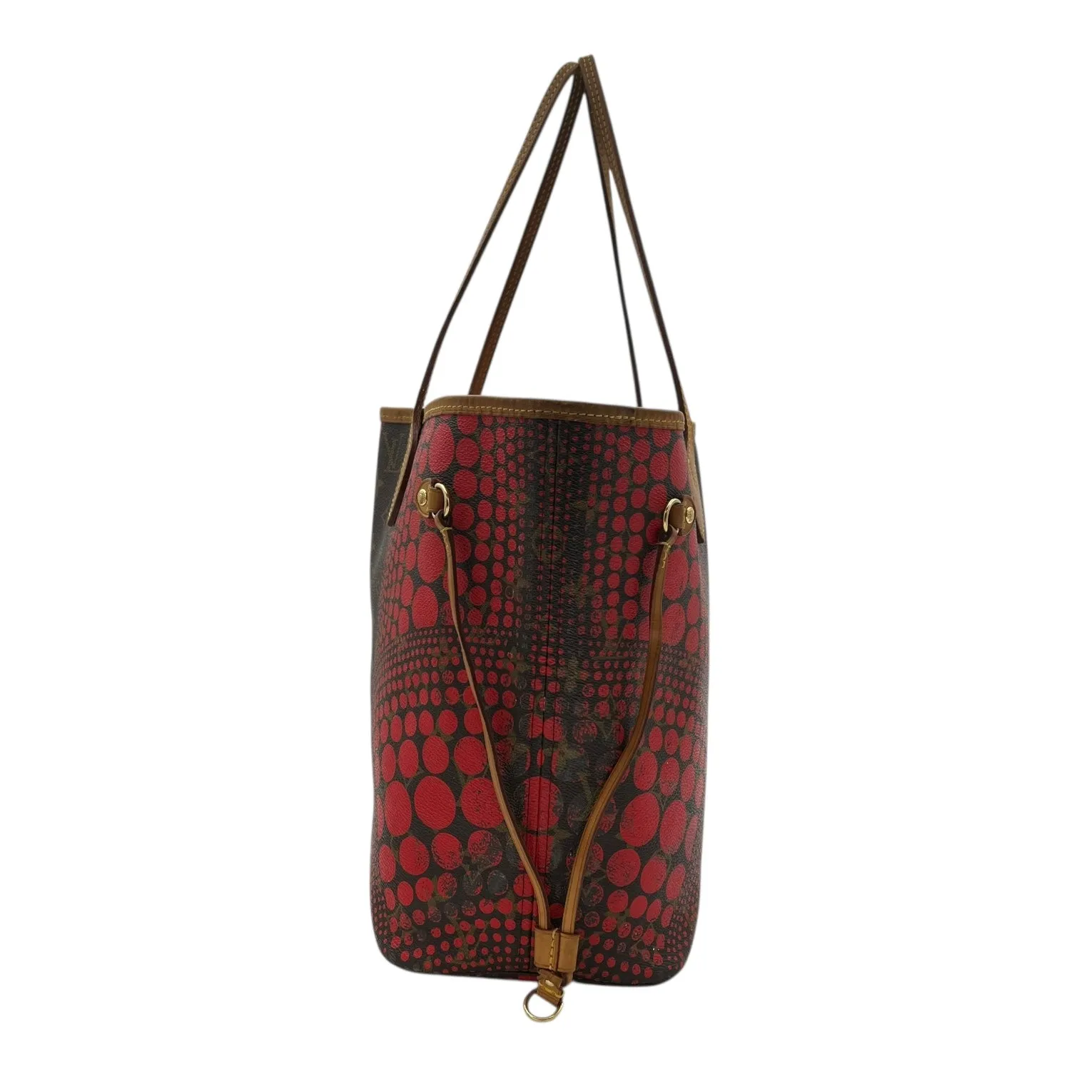 Neverfull MM Brown Tote Bag in Monogram Coated Canvas, Gold hardware