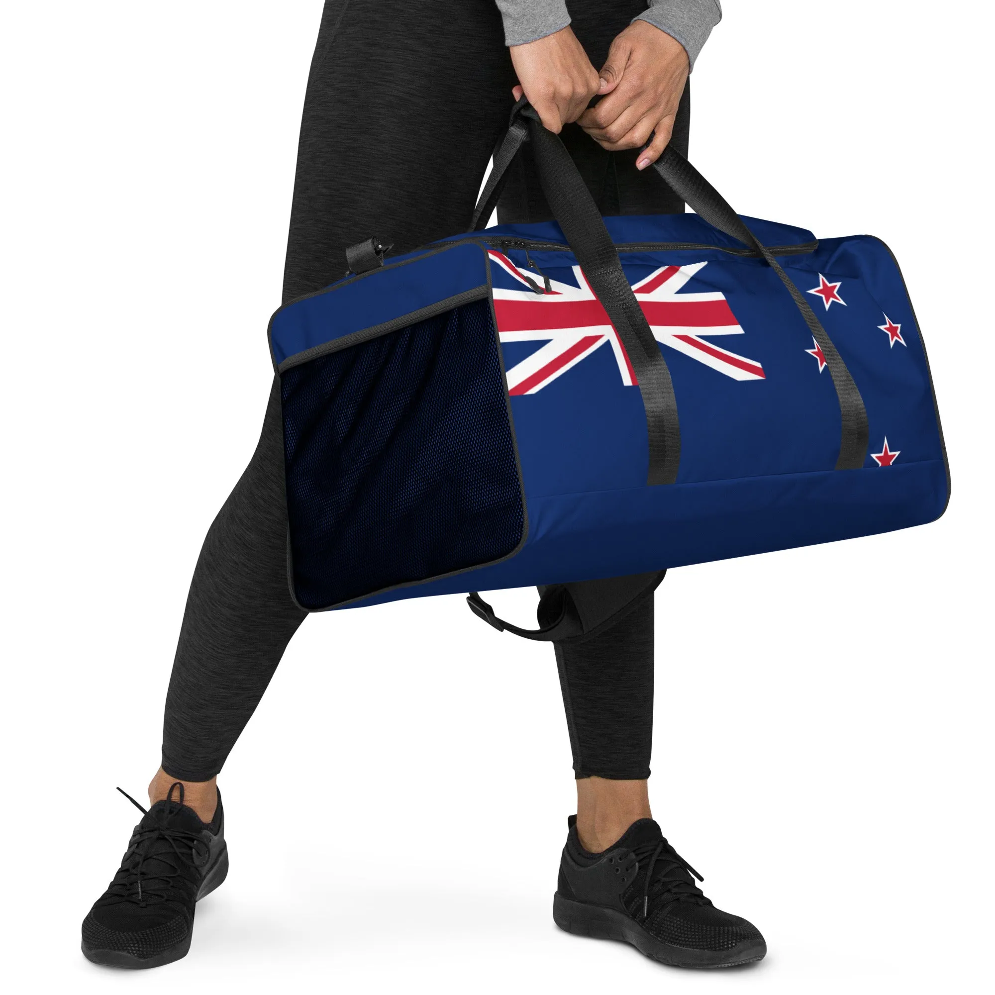 New Zealand Flag - Sustainably Made Duffle Bag
