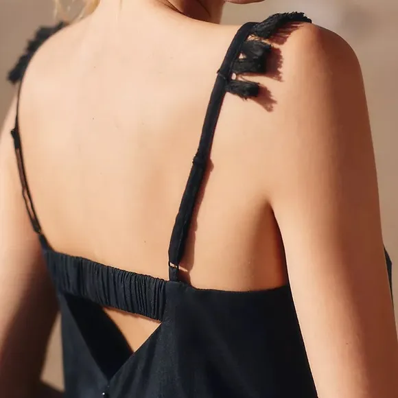 NWT Anthropologie The Sariah Fringe Mini Dress Sz. Medium