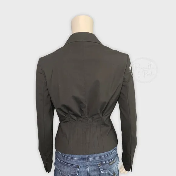 NWT Gucci Wool Cropped Blazer Black New W Tags