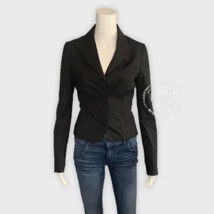 NWT Gucci Wool Cropped Blazer Black New W Tags