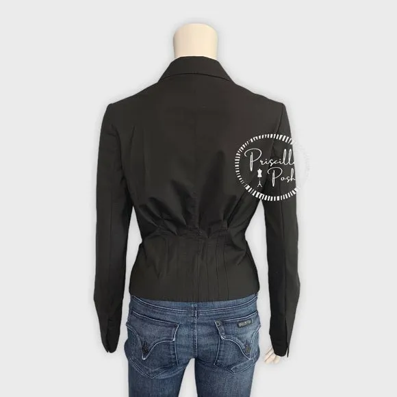 NWT Gucci Wool Cropped Blazer Black New W Tags