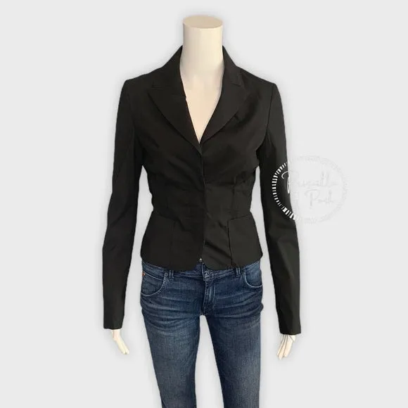 NWT Gucci Wool Cropped Blazer Black New W Tags